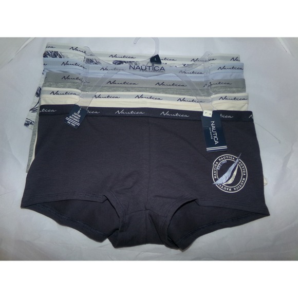 Nautica Other - Nautica Womens SZ LRG 5 Pack Cotton Spandex Boyshort Underwear NWT